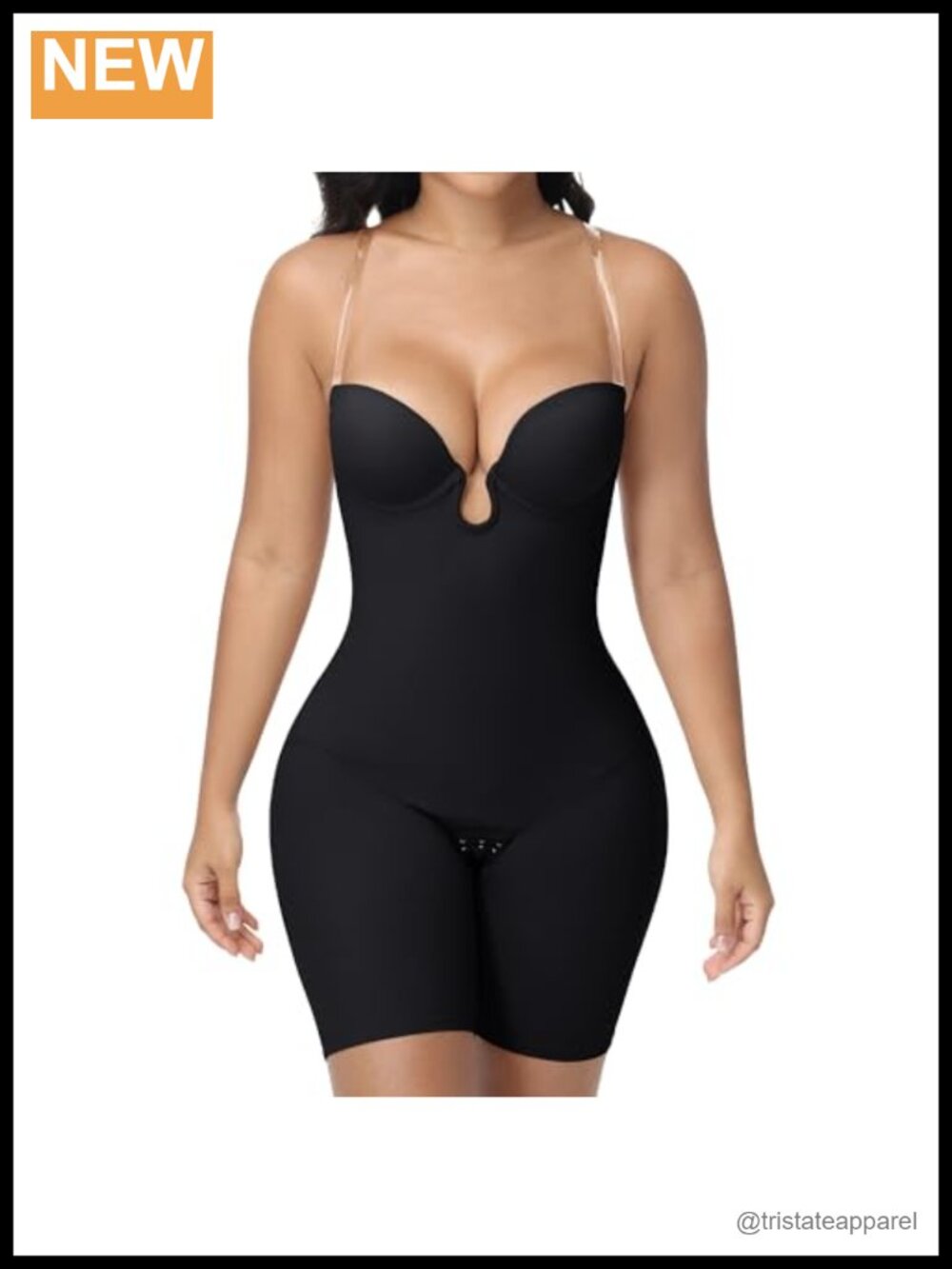 Backless Strapless Shapewear Bodysuit Tummy Control Plunge Low Back Body Shaper
